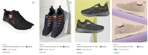 Image of Abros Men’s Sports Shoes at minimum 60% Discount