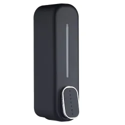 ABS 350 Ml Handwash Soap Shampoo Liquid Soap Dispenser for Bathroom Kitchen (Black, 2)