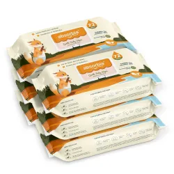 Absorbia Gentle Baby Wet Wipes (432s x Pack of 6 with Lid)