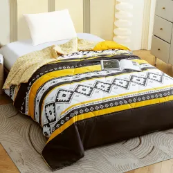 Ac Comforter Single Bed Boho with Satin Finish 240 GSM AC Comforter