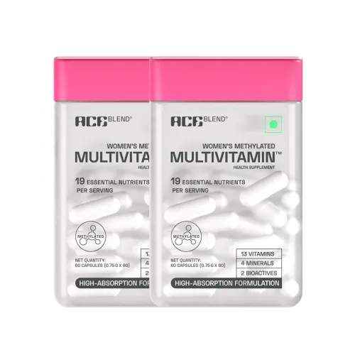 Image of Ace Blend Multivitamin Capsules for Women | Pack of 120