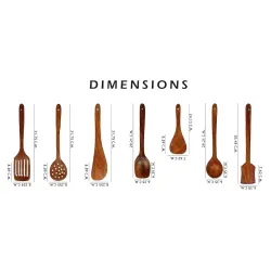 Ace Wood Crafts Wooden Serving and Cooking Spoons Wood Brown Spoons Kitchen