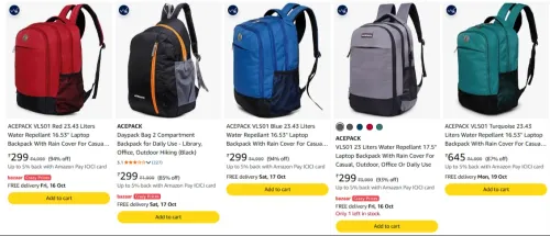 Image of ACEPACK Backpack upto 94% Discount 