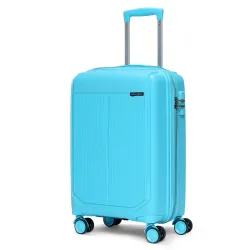 ACEPACK by Verage Megatron Hard Side Polypropylene Luggage Small Cabin 41L | Lightweight Unbreakable Suitcase Set with 360° Silent Spinner Wheels, Number Lock & Telescopic Handle
