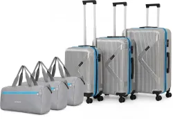 ACEPACK Hard Body Set of 6 Luggage 8 Wheels