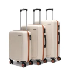ACEPACK - MEGATRON Set Of 3 Pieces (Small + Medium + Large) Trolley Bag, Lightweight Luggage Suitcase With Spinner 8 Wheel, Unbreakable Polypropylene Hard Shell, In-Built Number Lock, 3 Year...