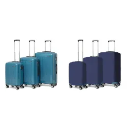 ACEPACK VLITE Megatron Family Set of 6 Luggage with Covers | 3 Trolley Bags