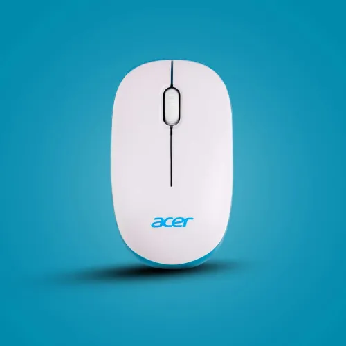Image of Acer Wireless Mouse Ambidextrous Optical Mouse 1600 DPI, with Soft side grip, Plug-and-Play, Compatible with Windows (2.