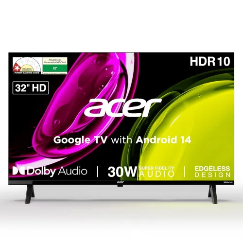 Image of acer 80 cm (32 inches) Ultra I Series HD Smart LED Google TV AR32HDJGU2841BD (Black)