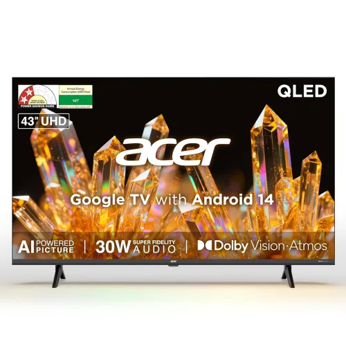 Image of acer 108 cm (43 inches) Ultra V Series 4K Ultra HD Smart QLED Google TV AR43QDVGU2875BD