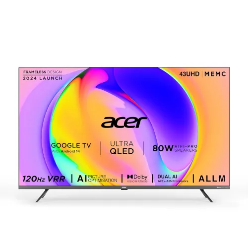 Image of Acer 43inch Super Series 4K QLED Smart Google TV (AR43QDXGU2875AT)