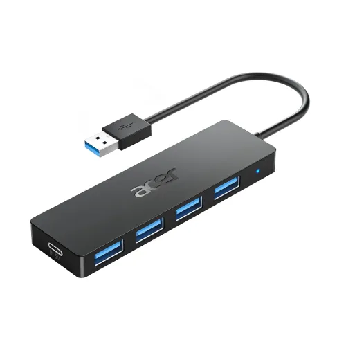 Image of Acer 4-Port USB 3.0 Hub (Type-A, Multi-Device Compatible) 
