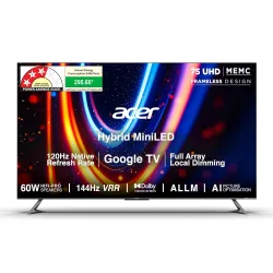 Acer 75 inches 4K Ultra HD Smart QLED Mini LED Google TV