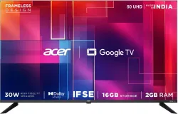 Acer (AR50UDGGR2851AD)  G plus Series 127 CM (50 inch) Smart Google TV
