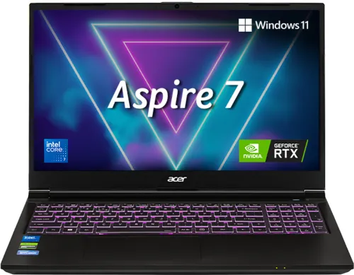 Image of Acer Aspire 7 Core 7 RTX 3050 Gaming Laptop