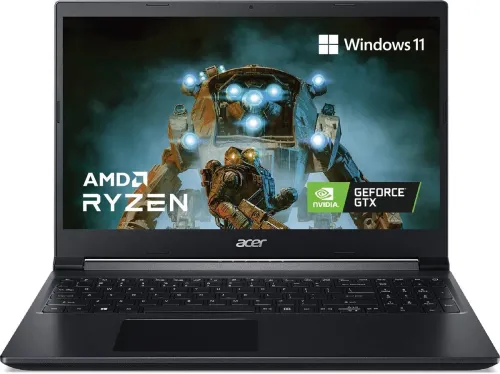 Image of Acer Aspire 7 Gaming Laptop (AMD Ryzen 5 Hexa Core R5-5500U, 8GB RAM, 512GB SSD, Windows 11, NVIDIA GeForce GTX 1650, 15