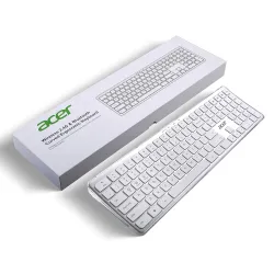 Acer Clearview Curved Transparent Wireless Rechargeable Keyboard I Dual Connection Bluetooth
