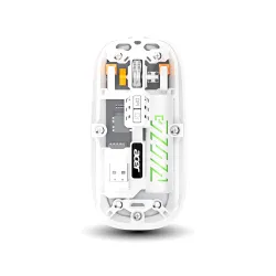 Acer Clearview Transparent Wireless & Bluetooth Rechargeable Mouse, USB Receiver, LED Colors, Bluetooth 2.4G Mini Lightw