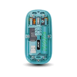 Acer Clearview Wireless Mouse, Dual Mode Bluetooth 5.2 & 2.4GHz, Rechargeable 500mAh Battery, RGB Lighting, 3200 DPI Adjustable, Silent Portable Mouse for Laptop, PC, Mac & Tablet, Green