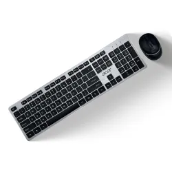 Acer Fusion Wireless Keyboard and Mouse Combo, Durable Stylish Design, 2.4GHz Nano Receiver, 10m Range, Indian Rupee Key
