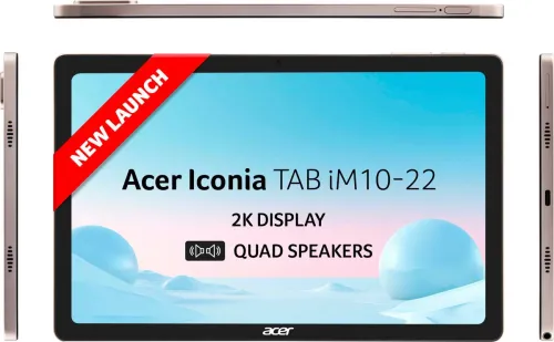 Image of Acer Iconia Tab 6 GB RAM 128 GB ROM 10.36 inch with Wi-Fi+4G Tablet (Gold)