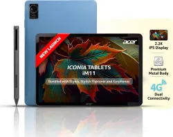 Acer Iconia Tab 6 GB RAM 128 GB ROM 11.45 inch with Wi-Fi+4G MediaTek Helios G99 Tablet (Blue)
