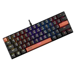 acer Nitro X Wired Mechanical Gaming Keyboard | 61 Keys | Red Switches | 17-Mode Rainbow Backlight | 50M Keystroke Life 