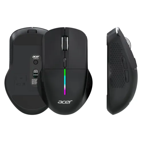 Image of Acer Prism Dual Mode Wireless Mouse I 2.4G + Bluetooth I Silent Click I 3200 DPI (800-1200-2400-3200) I Rechargeable 500