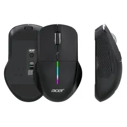 Acer Prism Dual Mode Wireless Mouse I 2.4G + Bluetooth I Silent Click I 3200 DPI (800-1200-2400-3200) I Rechargeable 500