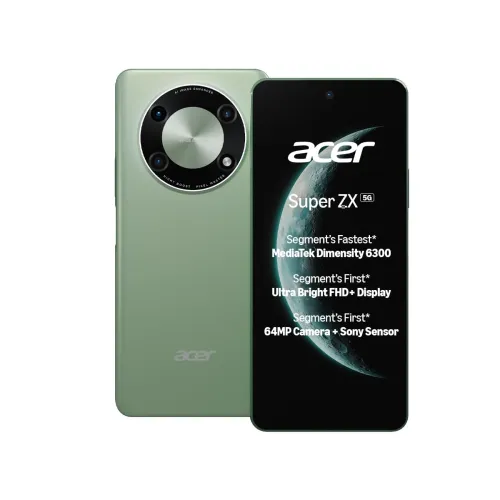 Image of Acer Super ZX 5G (Cosmic Green, 6GB RAM, 128GB Storage) 