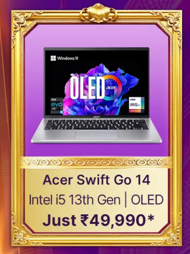 Image of Acer Swift go 14 on Flipkart Big billion days