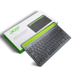 acer Swift Slim Multi-Device Wireless Rechargeable Keyboard with Cradle for Tablet and Phone | Dual Channel Switch | Com