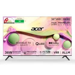 acer 126 cm (50 inches) V PRO Series 4K Ultra HD Smart QLED Google TV AR50QDQGR2851AD
