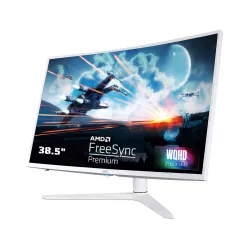 Acer XZ396Q 38.5 Inch (97.79 Cm) Led 3000R Curve WQHD VA Panel LCD Monitor with LED Back Light technology I 1 MS VRB I 1