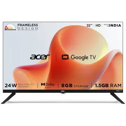 Acer 32-Inch G Plus Series HD Ready Smart Google TV, AR32HDGGR2841AD