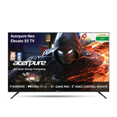Image of Acerpure 139 cm (55 inch) Elevate Neo Series 4K Ultra HD QLED Smart Android 14 TV GTV AP55UG75PELN5