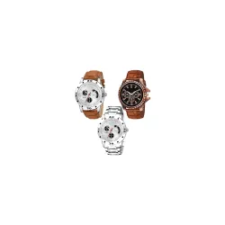 Acnos Premium Analog Watch Combo – Pack of 3