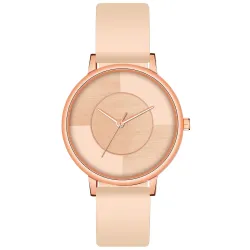Acnos Trendy Multi-Color Dial Analog Watch for Women with Synthetic Leather Strap