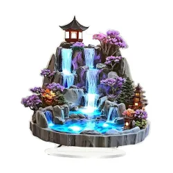 Acrylic 2D Water Fountain Decor