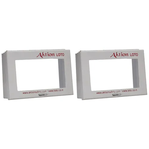 Image of Acrylic Electrical Panel Lockout Device AK-VCB-38 - Size Double Sided Tape 3 x 5\', White (Pack of 2)