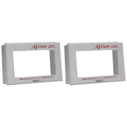 Acrylic Electrical Panel Lockout Device AK-VCB-38 - Size Double Sided Tape 3 x 5\, White (Pack of 2)