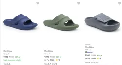 action Men Slides flat 85% Discount