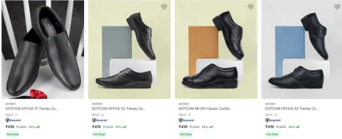 Image of Action Men’s Formal Shoes Upto 75% Discount