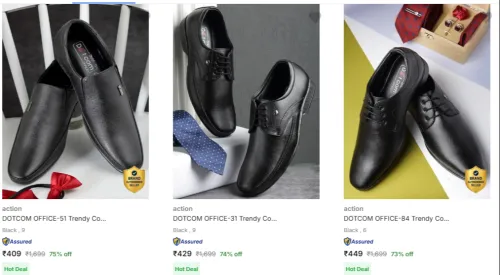 Image of Action Men’s Formal Shoes Upto 80% Discount