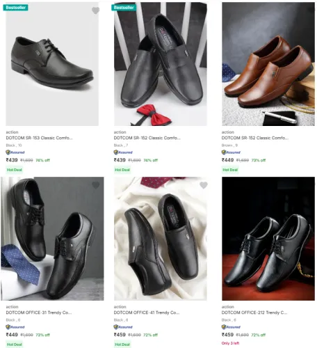 Image of Action Men’s Formal Shoes @ Minimum 70% Discount 