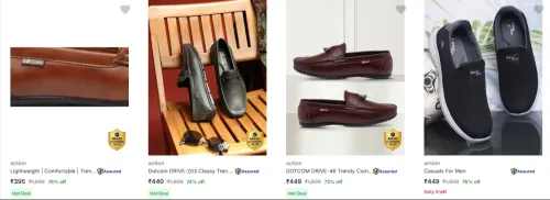Image of Action Men’s Shoes at minimum 70% Discount