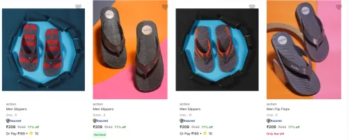 Image of Action Men’s Slippers & Flip Flops upto 77% Discount
