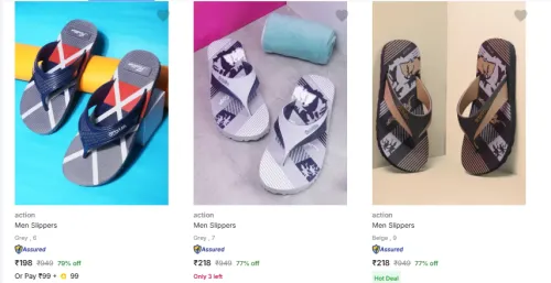 Image of Action Men’s Slippers & Flip Flops Upto 79% Discount