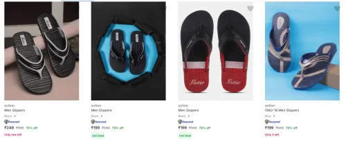 Image of Action men's Slippers upto 70% discount 