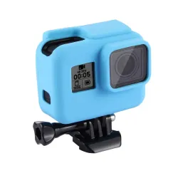 Action Pro Silicone Frame Case for GoPro Hero 5/6/7 Blue